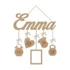 Name with data and photo frame